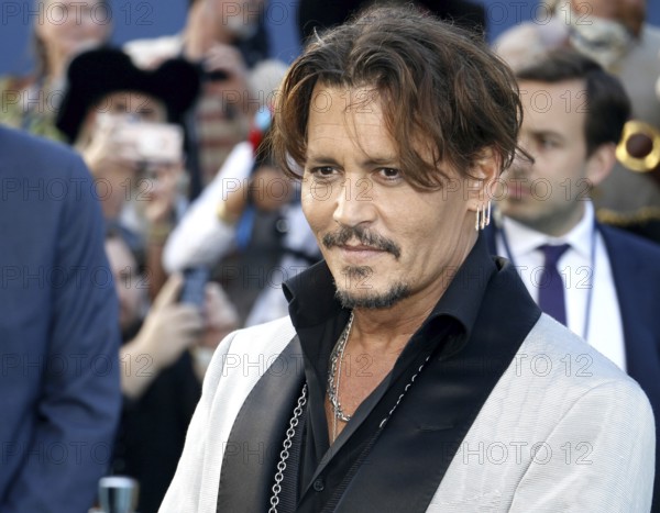 Johnny Depp at the U.S. premiere of 'Pirates Of The Caribbean: Dead Men Tell No Tales' held at the Dolby Theatre in Hollywood, USA on May 18, 2017