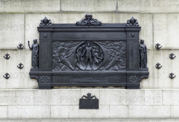 LONDON, UK, MARCH 11 : National Submariner's War Memorial on Thames Embankment in London on March 11, 2019