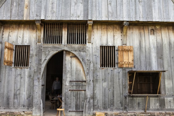 The reconstructed medieval house, Nienover, Bodenfelde, Lower Saxony, Germany