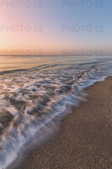 Sunrise on a deserted beach in Florida, USA