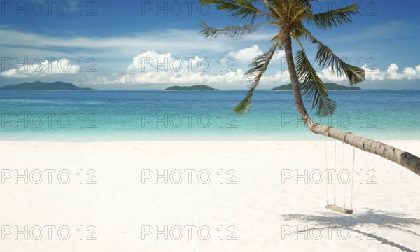 Rawa Beach in sunny day, world famous destination, beautiful weather and idyllic tropical island