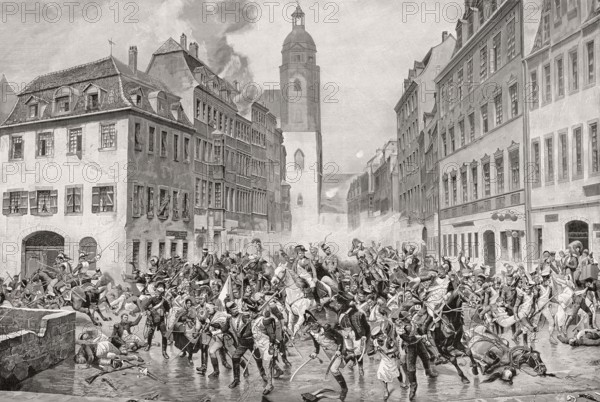 Napoleon's flight through Leipzig, 1813, Battle of the Nations