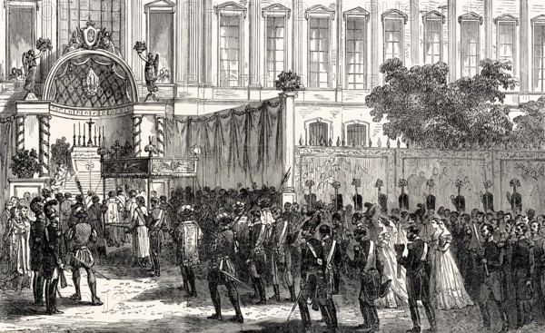 A Jesuit procession at Paris, France, 19th century