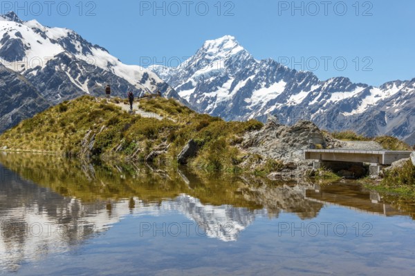 Scenic view of Mount Cook from Mueller Hut Route, Mount Cook National Park, South Island of New Zealand