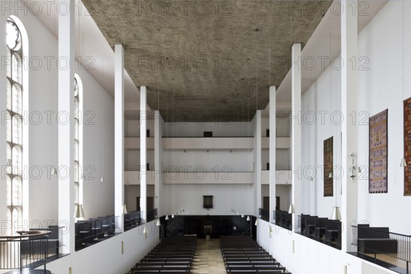 Cologne-Hohenlind, St Elisabeth Hospital, church built in 1932 by Dominikus Böhm