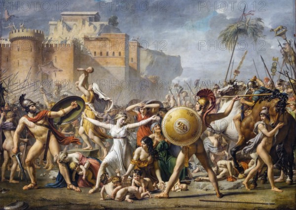 The abduction of the Sabines, Jacques-Louis David, Louvre Museum, National Museum of France, Paris, France, Western Europe