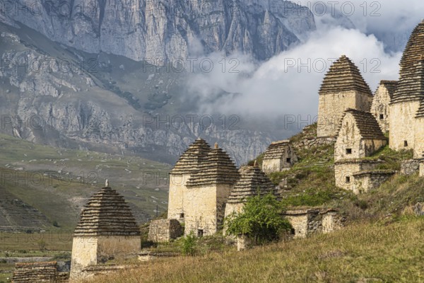 The City of the Dead is a place of burial of ancestors in the Caucasus in special crypts with two and four-pitched roofs