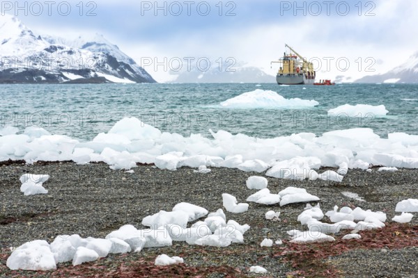 Beautiful landscape and scenery in Antarctica. Freezing