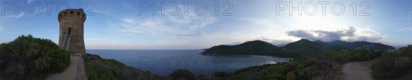 360 degree panorama Fautea, Corsica
