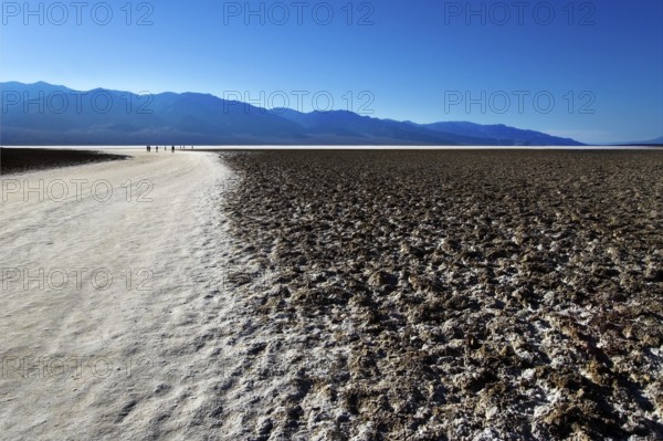 Road to Death valley and mountains in the distance