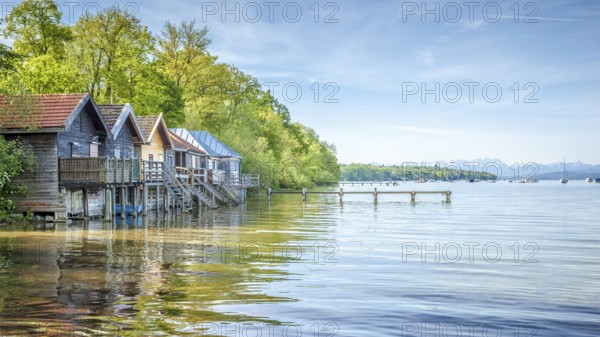 A hdr image of the Ammer Lake at Stegen Bavaria Germany