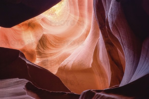 Antelope Canyon is a slot canyon in the American Southwest, on Navajo land east of Page, Arizona. the erosion of Navajo Sandstone 2 due to flash flooding and other sub-aerial processes
