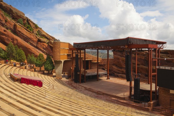 Famous Historic Red Rocks Amphitheater near Denver, Colorado