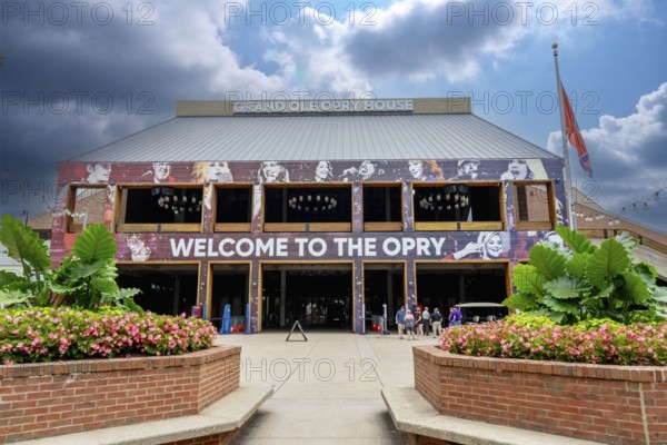 Aerial view of the Grand Ole Opry in Nashville Tennessee