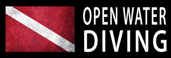 Open Water Diving, Diver Down Flag, Scuba flag, Scuba Diving