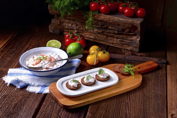 Rustic crab salad