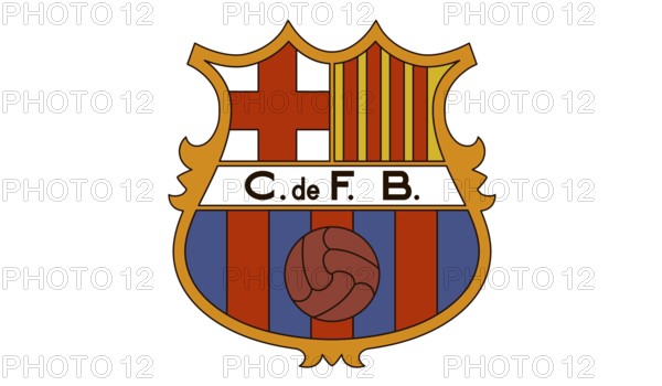 Barcelona Logo 1949, Soccer, Old Logo from 1949