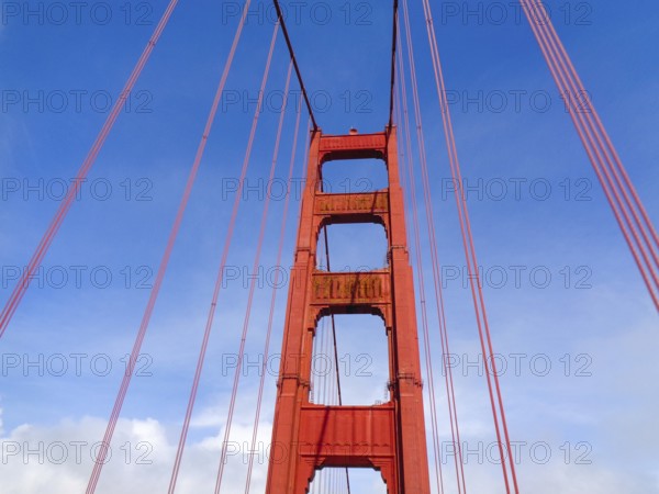 Golden gate bridge in the middle