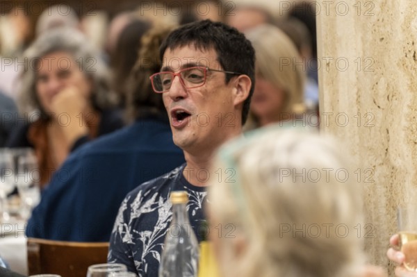 Sopar de cantadors i cantadores, (Dinner of singers), TardOral, Can Tronca, Sant Joan, Mallorca, Balearic Islands, Spain