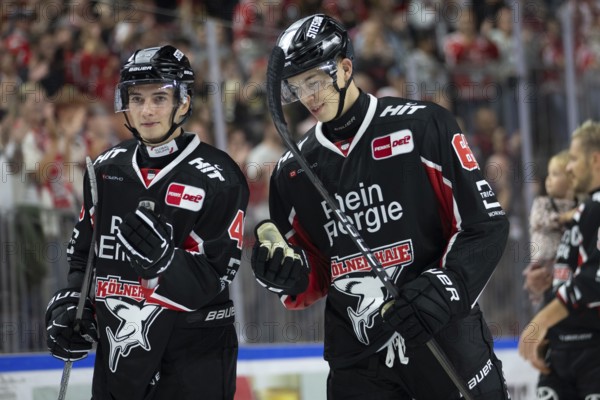LanxessArena, Cologne, North Rhine-Westphalia, Kevin Niedenz (Cologne Sharks, #46), PENNY DEL, Cologne Sharks - Adler Mannheim on 22/09/2024 at the LanxessArena in Cologne Germany