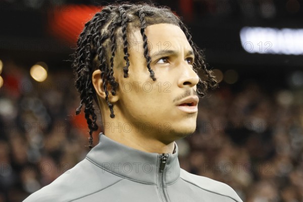 Football, Europa League, Round of 16 second leg, 2024/2025, Eintracht Frankfurt vs. Ajax Amsterdam, 13/03/2025, Frankfurt Stadion, Frankfurt, Germany, Jean-Matteo BAHOYA (Eintracht Frankfurt, 19)