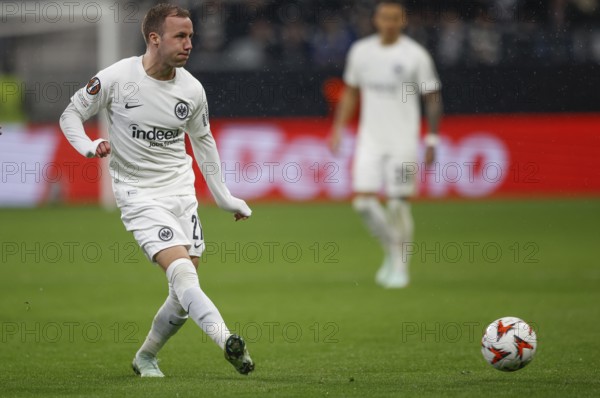 Football, Europa League, round of 16 second leg, 2024/2025, Eintracht Frankfurt vs. Ajax Amsterdam, 13/03/2025, Frankfurt Stadion, Frankfurt, Germany, Mario GÖTZE (Eintracht Frankfurt, 27) on the ball