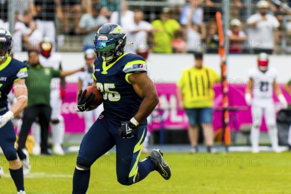 European League of Football, ELF/ Game : Barcelona Dragons at Stuttgart Surge on July. 23. 2023 ,in the Gazi Stadium , Stuttgart , Germany