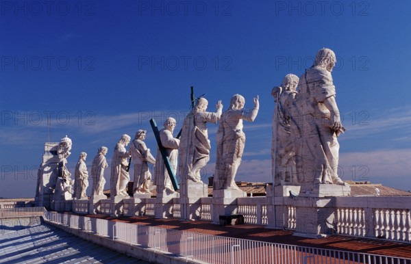 Figures of saints, St Peter's Basilica, Italy, Rome, Vatican City