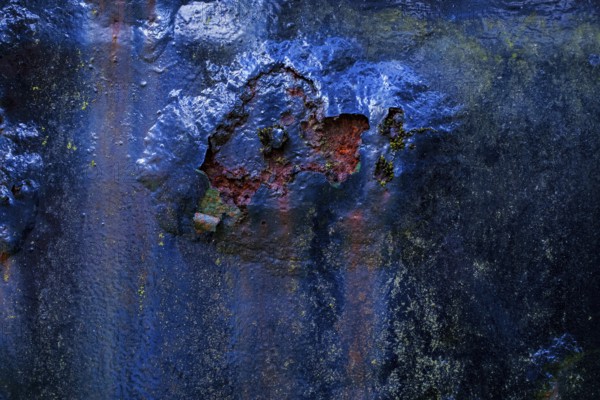 Old rusty railway vehicle parts