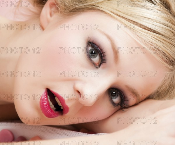 Portrait of a young blonde woman