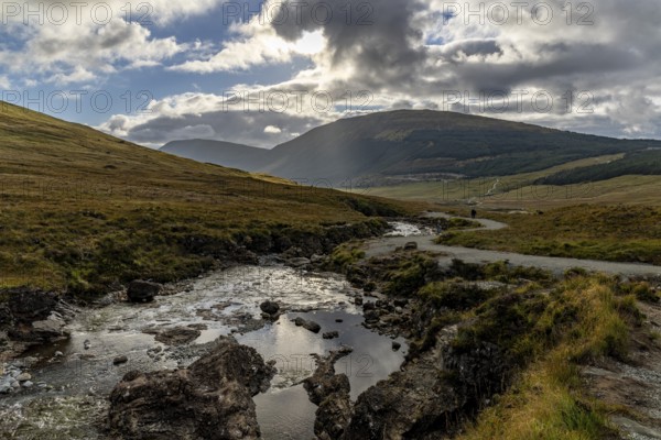 Wild Vale, Fairy Pools, Glumagan nan Sithichean, waterfalls in Glen Brittle, Isle of Skye, Inner Hebrides, Scotland, Great Britain