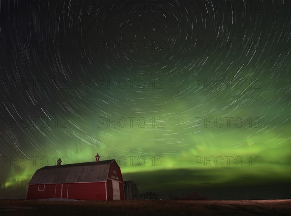 Northern Lights Canada Aurora borealis rural Prairie Night