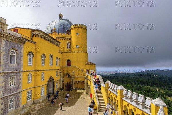 Pena Palace, a Romanticist castle in Sintra, Portugal