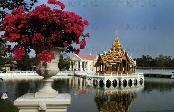 The Aisawan-Thippa-at water pavilion in the Bang Pa In summer palace