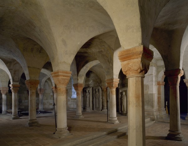 Crypt, interior of south-east, St., Saint, Saint