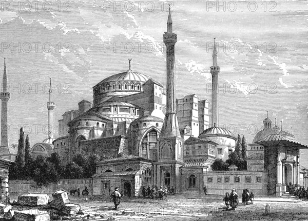 Hagia Sophia or St. Sophia church, Hagia Sophia Mosque Museum, Istanbul, Turkey