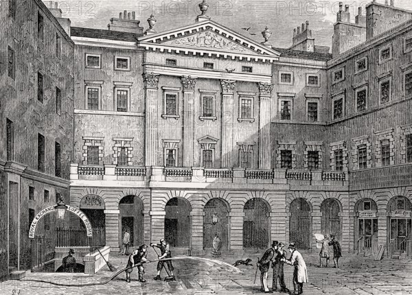 The Royal Exchange, Edinburgh, Scotland, 19th century