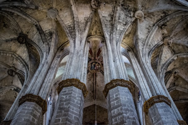 Santa Maria del Mar church, apse, Barcelona, Catalonia, Spain