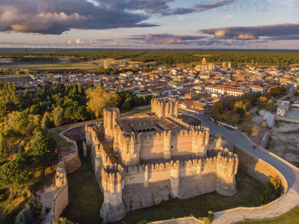 Coca castle, XV century, Gothic-Mudejar, Coca, Segovia province, Spain