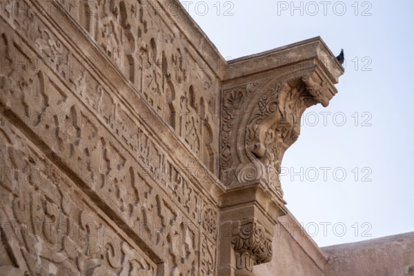 Ancient wall of the famous Kasbah of the Udayas in downtown Rabat, Morocco