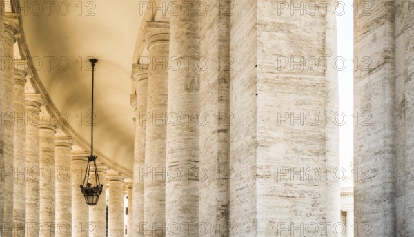 St. Peter's Squar, Vatican, Rome. Architectural details