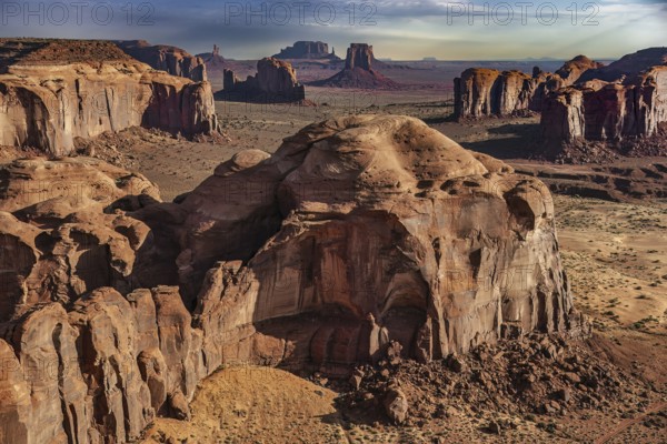 Sandstone Buttes of Monument Valley, Arizona, USA