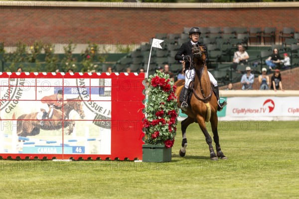 Jose Antonio Chedraui Equia of Mexico riding H-Lucky Retto compete in the 1.60m RBC Grand Prix of Canada presented by Rolex at Spruce Meadows on June 14, 2025 in Calgary, Alberta, Canada, North America