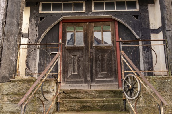 Old door in the town