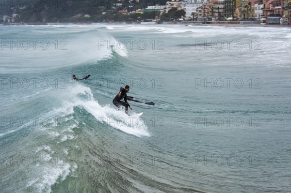 Surfer on a wave