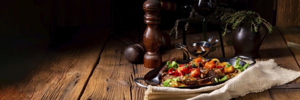 Tender beef with various vegetables
