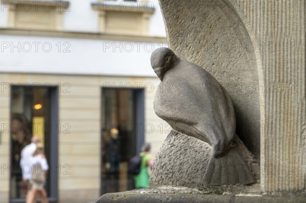 An image of the famous dove statue figure in Muenster Germany