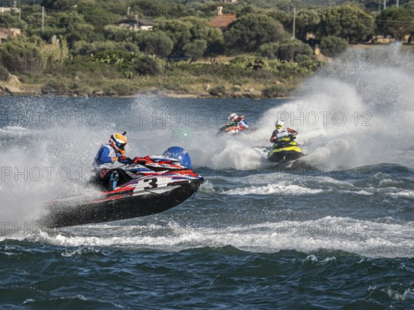 Olbia, Italy - September 16 - 20192 Aquabike world Championship gran prix of Italy