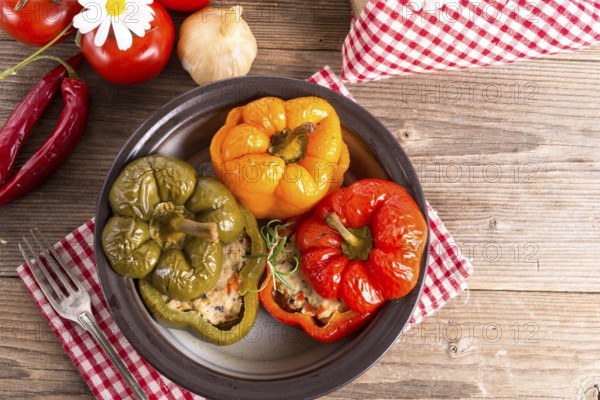 Stuffed peppers with rice