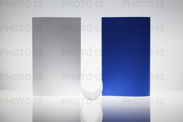 Symmetry abstract - Paper Background on a glass table